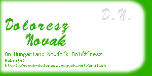 doloresz novak business card